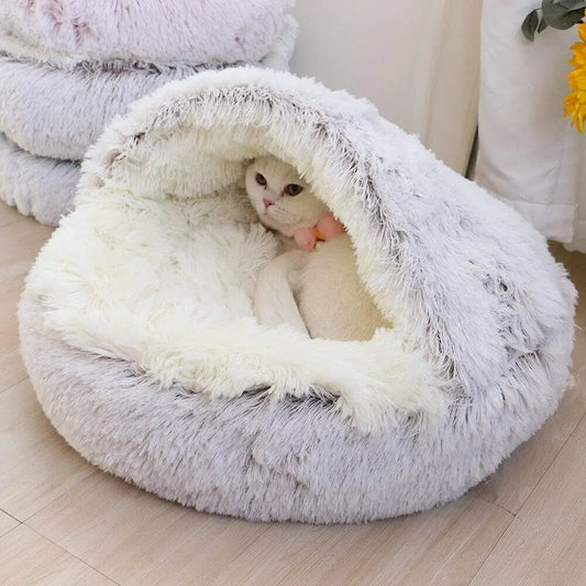 Soft Plush Cat Bed